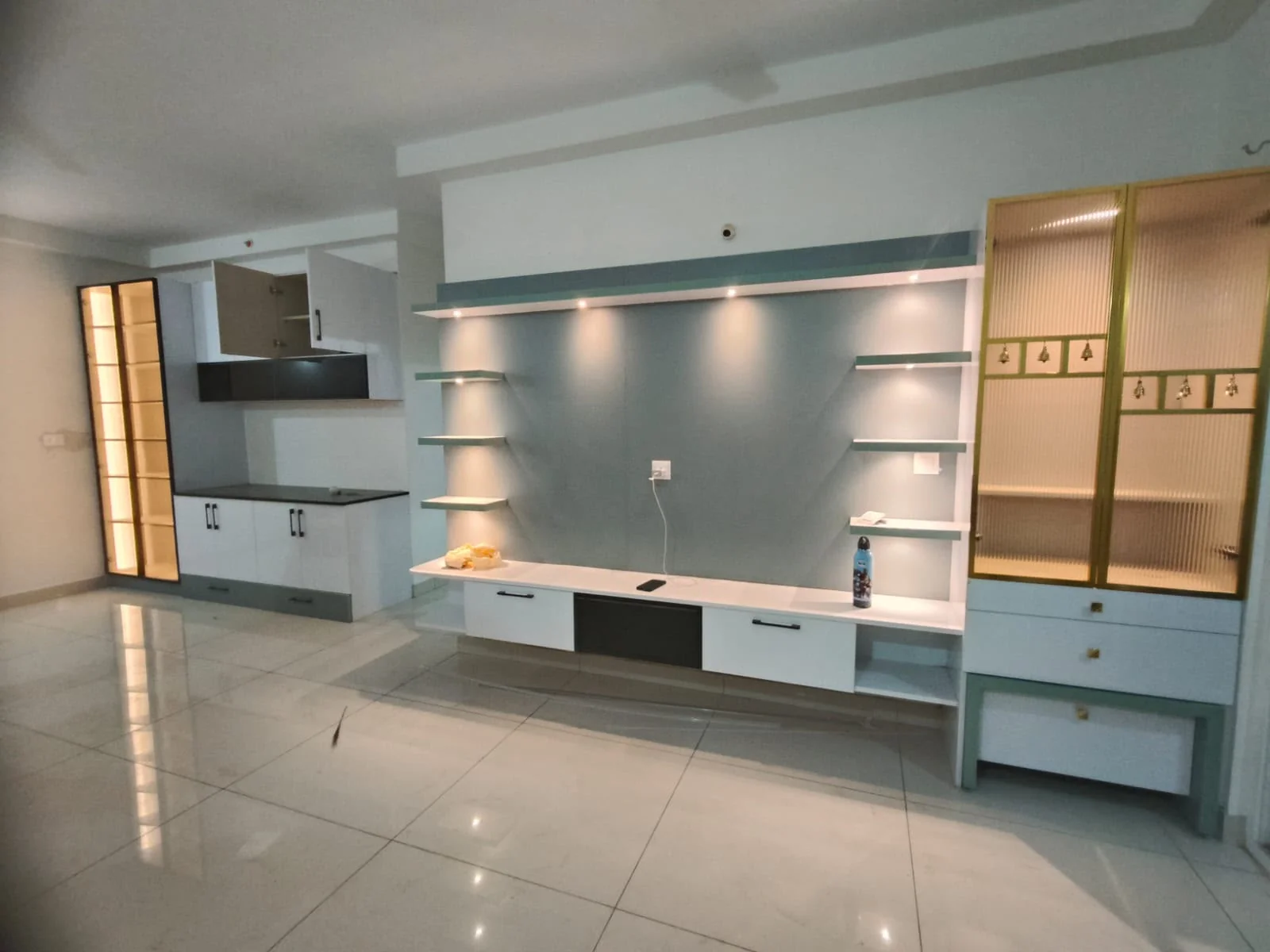 Contemporary TV unit project by Ram Royal Interiors